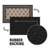 Apache Mills 1'6"x2'6" Premier Woven Bow Lattice Doormat Black Sisal - 4 of 4