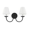 Livex Lighting Mendham 2 - Light Wall Light in  Black - 3 of 4