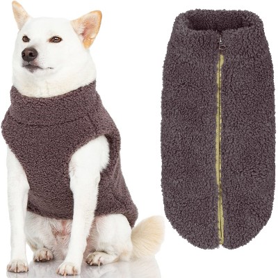 Gooby Harness Dog Sweater Warm Gray, X