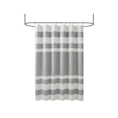 LunaLulinlk Shower Curtain with 3M Treatment Grey 72x72"