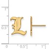 Black Bow Jewelry 14k Yellow Gold Louisville Cardinals NCAA Post Earrings - 2 of 3