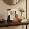 Mid-Century Modern Picture Frame - Stylish Tabletop Frame for Pictures Ideal for Home Styling and Office Desk Decor Accent - Ivory & Brown - 2 of 4