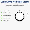 Avery® Labels, 2" Diameter, Double Black Border, Glossy White, 120ct - 2 of 4