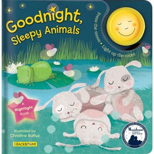 Goodnight, Sleepy Animals: A Bedtime Board Book with Nightlight for Toddlers 1-3 - (Nightlight Book) by  Crackboom! Books & Christine Battuz - 1 of 1