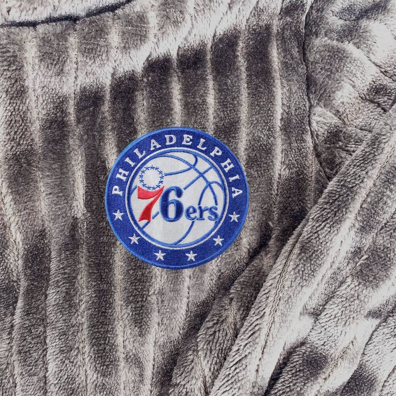 NBA Philadelphia 76ers Ribbed Silk Touch Robe, 2 of 4