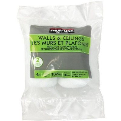 Shur-Line Knit 4 in. W X 3/8 in. Trim Paint Roller Cover 2 pk