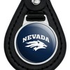 University of Nevada, Reno Primary Logo Black Leather Keychain - 3 of 4