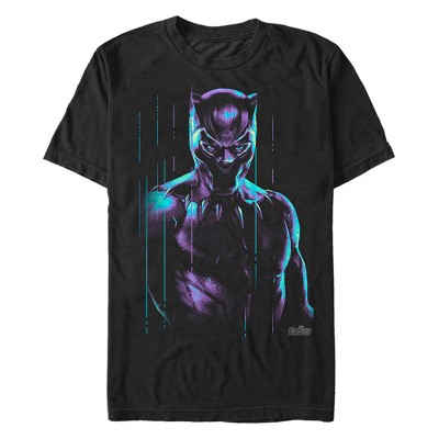 Men's Marvel: Avengers: Infinity War Black Panther Cyberpunk  T-Shirt - Black - Large Tall