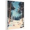 Amanti Art Christmas Snowy forest by Pictufy Studio Canvas Wall Art Print Framed 23-in. W x 33-in. H. - 2 of 4