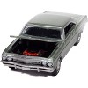 1965 Chevrolet Impala SS 396 Willow Green Metallic "Vintage Muscle" 1/64 Diecast Model Cars by Auto World - 3 of 4