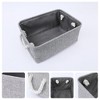 Unique Bargains Fabric Collapsible Sturdy Spacious Storage Bins 3 Pcs - 2 of 4