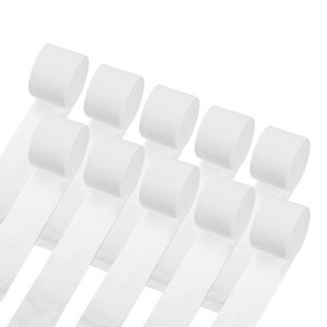 Unique Bargains Fine Texture Lightweight Soft to the Touch Not Easy to Fade Crepe Paper Streamers 10 Pcs - 1 of 4