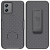 Nakedcellphone Case with Stand and Belt Clip Holster for Motorola Moto G 5G (2023) - Black - 2 of 4