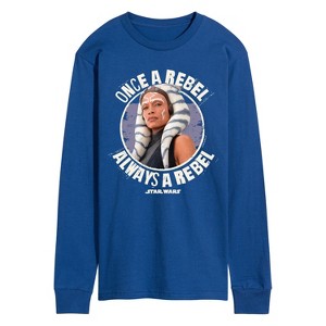 Men's - Star Wars - Once A Rebel Ahsoka Long Sleeve Graphic T-Shirt - 1 of 4