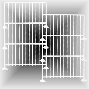 Set of 6 White Guardrails for WWE & AEW Wrestling Action Figures - 1 of 1