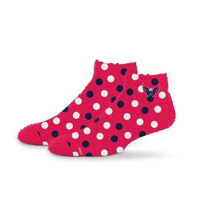 NHL Washington Capitals Random Dots Fuzzy Socks