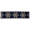 Glittered Snowflake Wired Ribbon 4" x 5 Yds. - 2 of 3