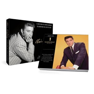 Trends International 2025 Elvis Presley Day at a Time Box Calendar: Multicolored Desktop, Monthly, 4.25x5", All Ages - 1 of 4