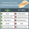 Pawstruck Natural Jumbo Cow Ears For Dogs - Healthy Single Ingredient Chew Made in USA - Low Calorie, Digestible Dental Dog Treats - 4 of 4