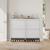 Adjustable Wooden Shoe Organizer Cabinet with 4 Flip Drawers, Shoe Storage for Entryway, Hallway, Living Room - 3 of 4