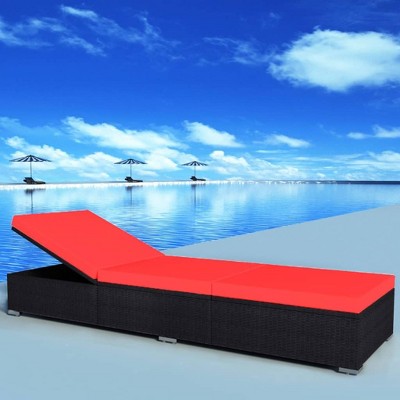 Sunlounger Brown and cream whitevidaXL