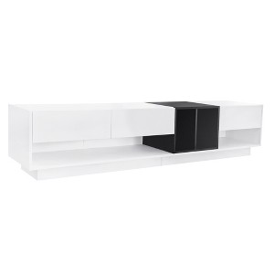 Dexmalle Sleek and Stylish TV Stand Up to 80''with Perfect Storage Solution - 1 of 4
