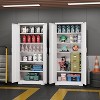 GALAXHERO 71'' Lockable Metal Storage Cabinet with 2 Doors and 5 Adjustable Shelves, Heavy-Duty Steel Organizer for Garage, Office, Home, or Gym - 2 of 2