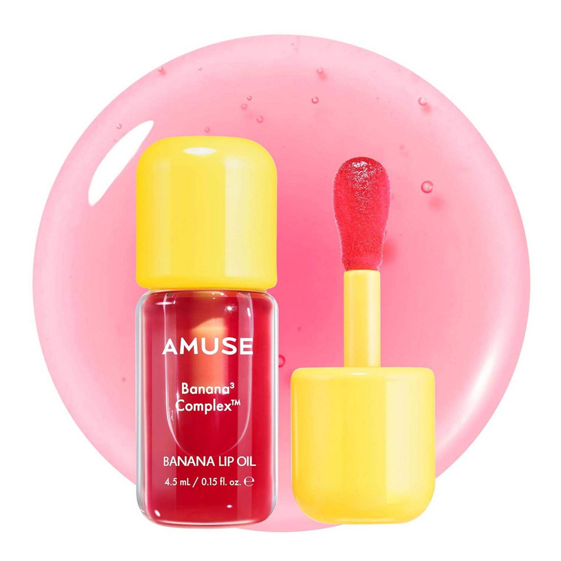 Amuse Banana Lip Oil - 05 Cranberry Pop - 0.15 fl oz - Beauty Studio