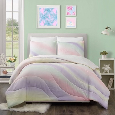 Teen Twin/Twin XL Pastel Swirl Comforter Set - Makers Collective