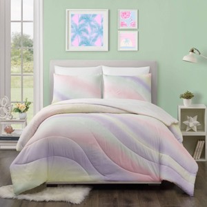 Teen Pastel Swirl Comforter Set - Makers Collective - 1 of 4