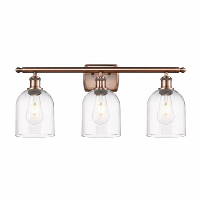 Bella - 3 Light Bath Vanity In Industrial Style-10.5 Inches Tall and 25.5 Inches Wide