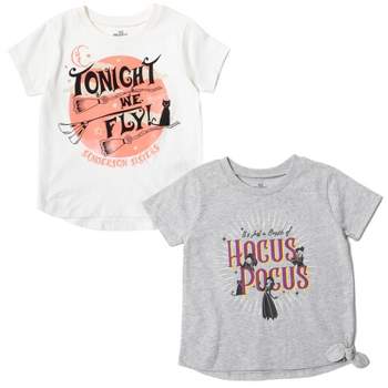 Disney Hocus Pocus Girls 2 Pack Graphic T-Shirts Little Kid to Big Kid