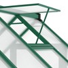 Polycarbonate Walk-in Greenhouse with Aluminum Frame, Lockable Door and Adjustable Roof Vent,Green Houses for Outside Garden Backyard 8*10FT - 4 of 4
