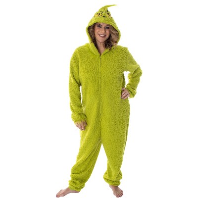 Seven Times Six Dr. Seuss GRINCH Matching Family Costume Pajama Union Suit Green