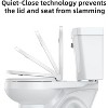 WhizmaxToilet Seat, Slow Soft Close Magnets Down Lock Quick Release, Quick Top Mount Toilet Seat White - image 2 of 4