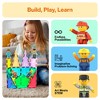 PICASSO-TILES Magnetic Tiles 4PCS Action Figures, City Characters Add-On Set for Magnet Block Construction, Educational Toy for Kids Age 3+ - 4 of 4