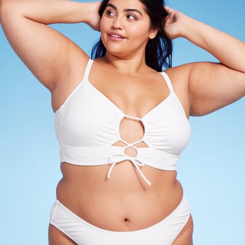 Longline bikini best sale top plus size