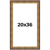 PosterPalooza | Museum Gold Picture Frame - UV Acrylic, Foam Board Backing, Hanging Hardware - 2 of 4