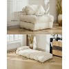 3-in-1 Folding Sofa Bed,Convertible Sleeper w/ Pillow & Back Support, Compact Floor Lounge for Living Room, Bedroom, Guest (Single) - 2 of 4
