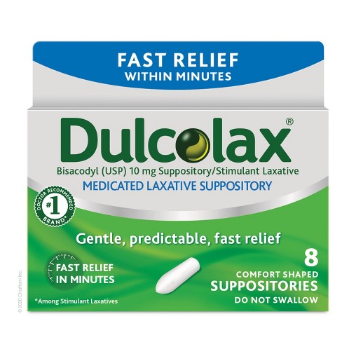 Dulcolax Fast Relief Laxative Suppositories - Shop Digestion