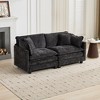 Sapphtopaz Modern Cloud Sofa Couches for Living Room with 2 Layer Upholstered Comfy Sofa with Chenille Fabric for Living Room,Apartment - 2 of 4