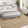 Machine Washable Geometric Area Rug 9x12 Large Modern Tribal Rug Non Slip Floor Carpet Low Pile Non Shedding Rug, Low Pile Thin Rug, Soft Printed Rug - 3 of 4