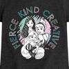 Girls' - Disney - Fierce Kind Creative Fitted Short Sleeve Graphic T-Shirt - image 2 of 4