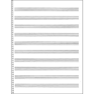 Music Sales Passantino Spiral Book #74 64 Pages, 10 Stave, 9 X 12 - 1 of 1
