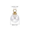 Unique Bargains Beautiful DIY Jewelry Making Faux Pearl Pendants 100 Pcs - 2 of 4