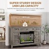 Farmhouse 55-75 Gallon Fish Tank Stand, Aquarium Stand, 1400LBS Heavy Duty Fish Tank with Stand for Fish/Turtle/Reptile Terrarium - 3 of 4