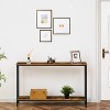 MaseiKar Console Table, Narrow Entryway Table, Industrial Sofa Table with Shelf, Entrance Table for Living Room, Hallway, Foyer, Corridor, Office - 4 of 4