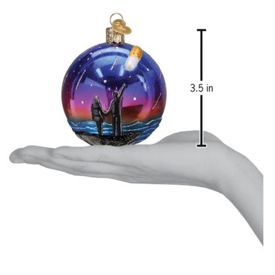 Celestial Stargazing Hand-Painted Glass Hanging Ornament