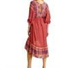 Women's Mixed Print Bohemian Midi Dress - umgee - 3 of 4