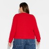 Women's Crewneck Heritage Cable Cardigan - Wild Fable™ - 3 of 3